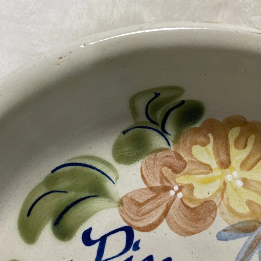 Louisville Stoneware Pies‎ by Dottie Ceramic Pie Plate Hand Painted Farmhouse